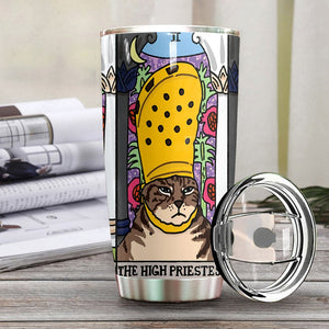 The High Priestess Crocs Cat Custom Tumbler