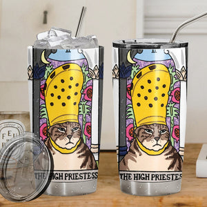 The High Priestess Crocs Cat Custom Tumbler