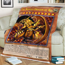 Load image into Gallery viewer, The Winged Dragon Of Ra Custom Soft Blanket
