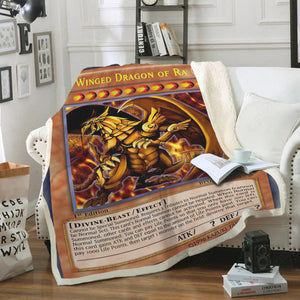 The Winged Dragon Of Ra Custom Soft Blanket