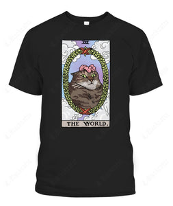 The World Tarot Flower Cat Graphic Apparel