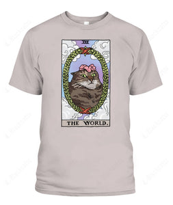 The World Tarot Flower Cat Graphic Apparel