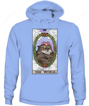 Load image into Gallery viewer, The World Tarot Flower Cat Graphic Apparel
