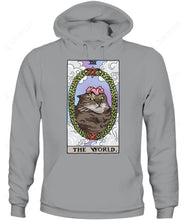 Load image into Gallery viewer, The World Tarot Flower Cat Graphic Apparel
