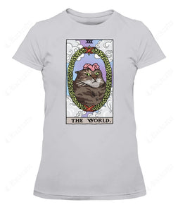 The World Tarot Flower Cat Graphic Apparel