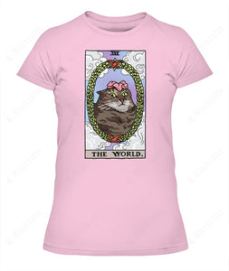 The World Tarot Flower Cat Graphic Apparel