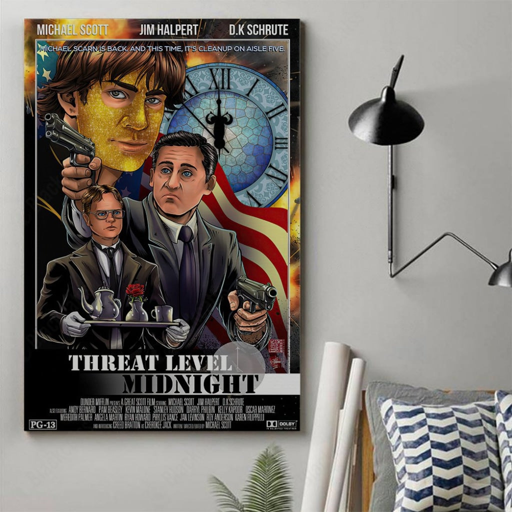 Threat Level Midnight Custom Canvas