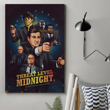 Load image into Gallery viewer, Threat Level Midnight Custom Canvas
