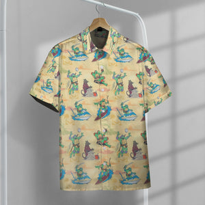 TMNT Hawaii Button Shirt