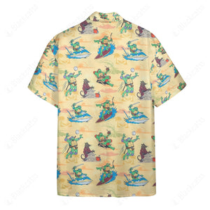 TMNT Hawaii Button Shirt