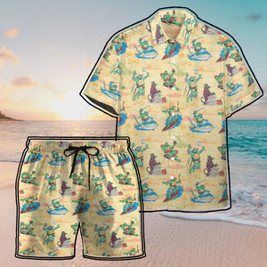 TMNT Hawaii Button Shirt