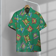 Load image into Gallery viewer, TMNT Pattern Custom Button Shirt
