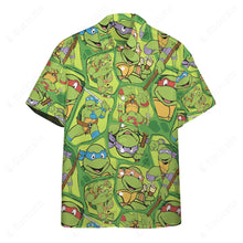 Load image into Gallery viewer, TMNT Pattern Custom Button Shirt
