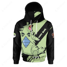 Load image into Gallery viewer, Anime Pkm Tyratinar Evolve 2 Custom Snood Hoodie Bo1703221
