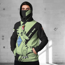 Load image into Gallery viewer, Anime Pkm Tyratinar Evolve 2 Custom Snood Hoodie / S Bo1703221
