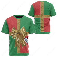 Load image into Gallery viewer, Ugly Christmas Green Gift Box T-Shirt
