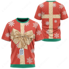 Load image into Gallery viewer, Ugly Christmas Red Gift Box T-Shirt
