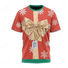 Load image into Gallery viewer, Ugly Christmas Red Gift Box T-Shirt
