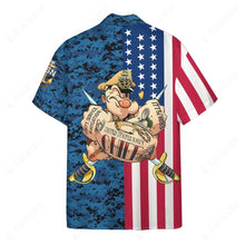 Load image into Gallery viewer, US Navy Chief Custom Hawaii Button Shirt
