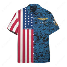 Load image into Gallery viewer, US Navy Chief Custom Hawaii Button Shirt
