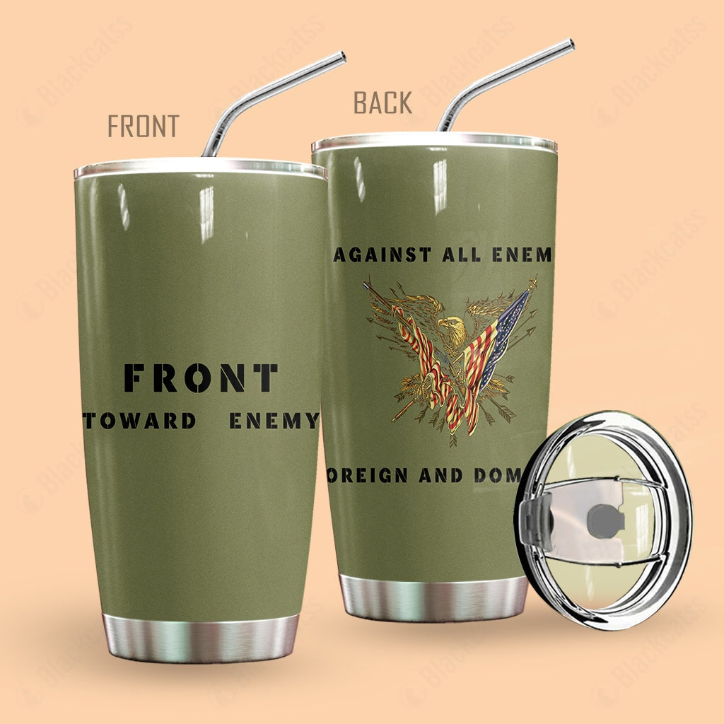 Veteran Front Toward Enemy Tumbler