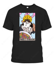 Load image into Gallery viewer, Wheel of Fortune Tarot Cat Graphic Apparel
