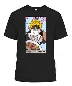 Wheel of Fortune Tarot Cat Graphic Apparel