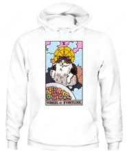 Load image into Gallery viewer, Wheel of Fortune Tarot Cat Graphic Apparel
