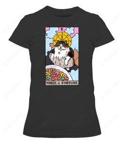 Wheel of Fortune Tarot Cat Graphic Apparel