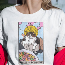 Load image into Gallery viewer, Wheel of Fortune Tarot Cat Women&#39;s Tee &amp; Unisex Tee
