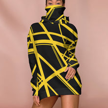 Load image into Gallery viewer, Yellow Frankenstrat Strings Custom Snood Hoodie
