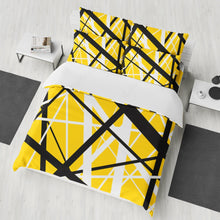 Load image into Gallery viewer, Yellow Frankenstrat Strings Custom Bedding Set
