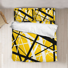 Load image into Gallery viewer, Yellow Frankenstrat Strings Custom Bedding Set
