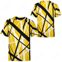 Load image into Gallery viewer, Yellow Frankenstrat Strings Custom T-Shirt
