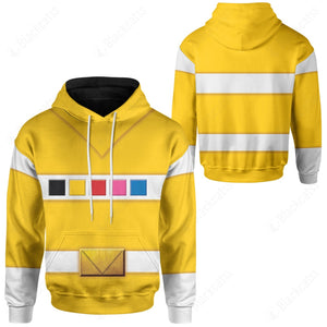 Yellow Power Rangers In Space Custom Hoodie