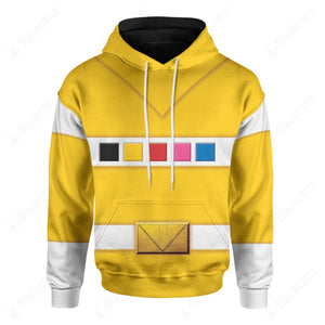 Yellow Power Rangers In Space Custom Hoodie