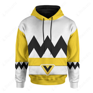 Yellow Power Rangers Lost Galaxy Custom Hoodie