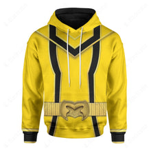 Load image into Gallery viewer, Yellow Power Rangers Mystic Force Custom Hoodie
