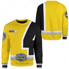 Load image into Gallery viewer, Yellow Power Rangers S.P.D. Custom Sweatshirt
