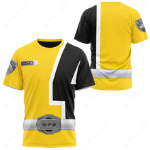 Load image into Gallery viewer, Yellow Power Rangers S.P.D. Custom T-Shirt
