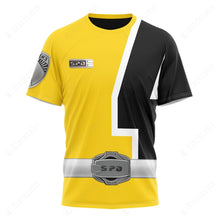 Load image into Gallery viewer, Yellow Power Rangers S.P.D. Custom T-Shirt
