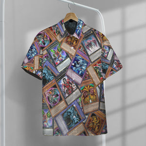 YGO Cards Custom Hawaii Button Shirt