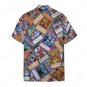 YGO Cards Custom Hawaii Button Shirt