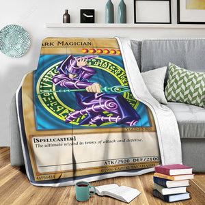 YGO Duel Links Cards Dark Magician Custom Soft Blanket